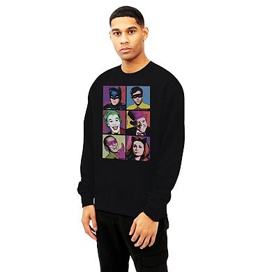 Batman Classic Tv Pop Cast Long Sleeve Adult T-shirt