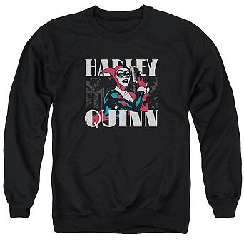 Batman Harley Bold Adult Crewneck Sweatshirt