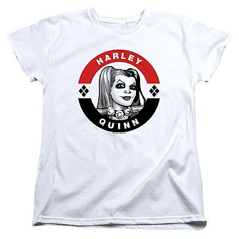 Batman Harley President Circle Short Sleeve Womens T-shirt