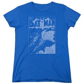 Batman Issue 1 Cover Short Sleeve Womens T-shirt