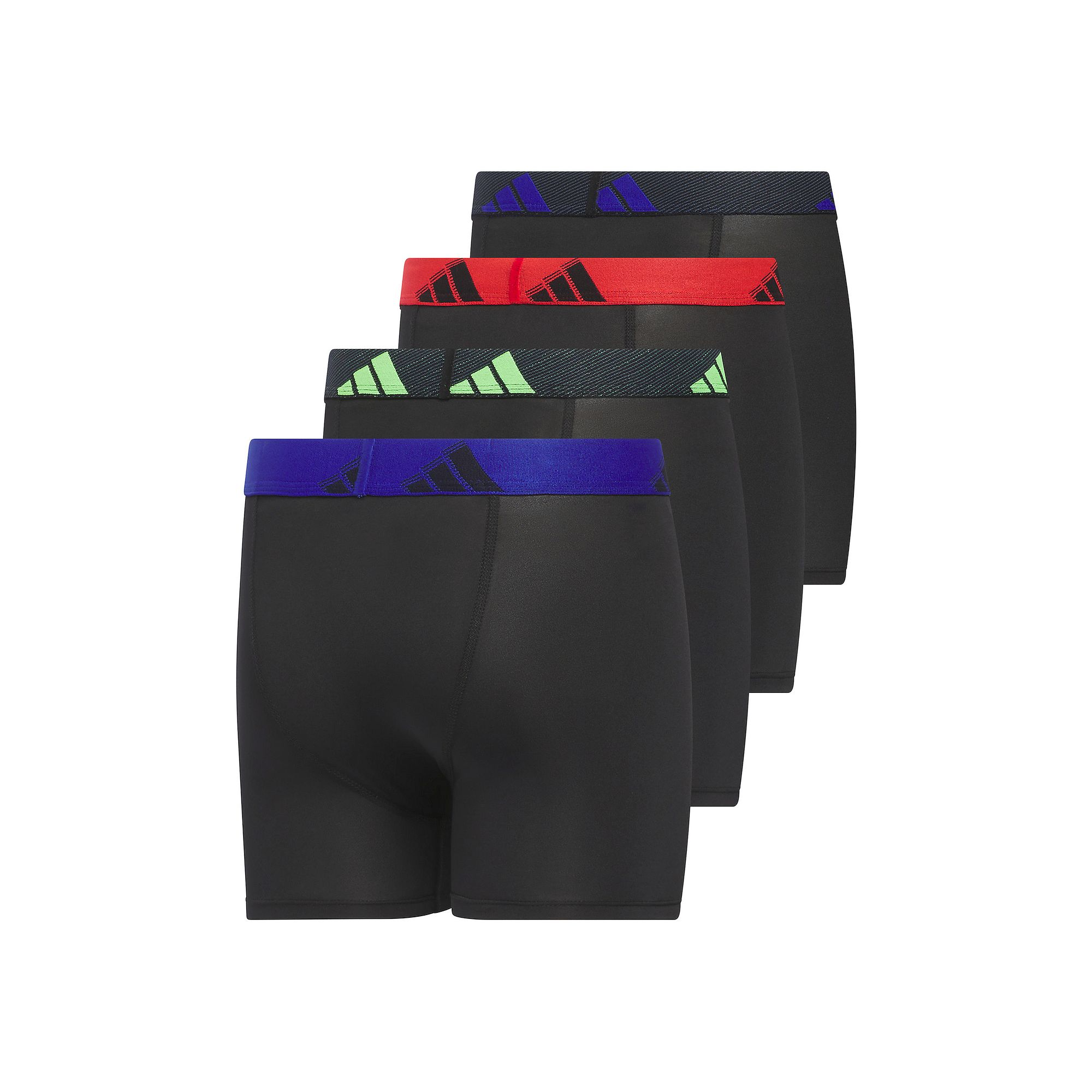 Boys 4-20 Adidas Youth Microfiber 4-Pack Boxer Brief, Boys, Size: Small, B