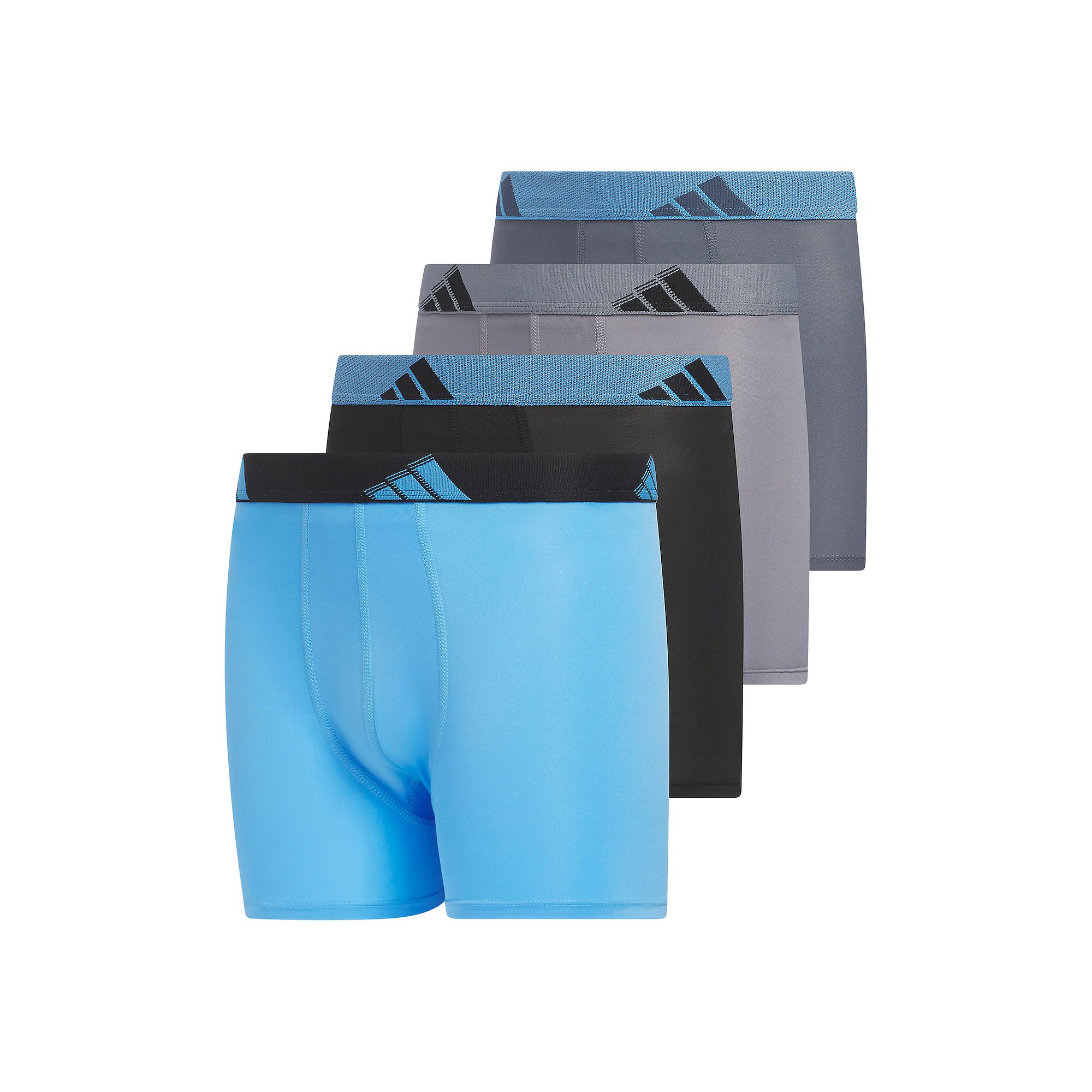 Boys 4-20 Adidas Youth Microfiber 4-Pack Boxer Brief, Boys, Size: Medium, 