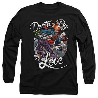 Batman Death By Love Long Sleeve Adult T-shirt