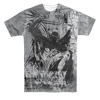 Batman Knight Life Short Sleeve Adult 100% Poly Crew T-shirt