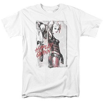 Batman Ink Wash Harley Short Sleeve Adult T-shirt