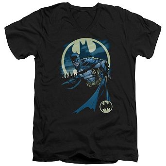 Batman Heed The Call Short Sleeve Adult V Neck T-shirt