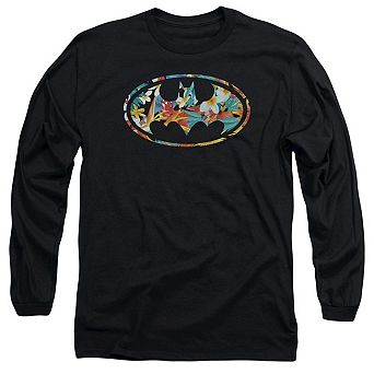 Batman Hawaiian Bat Long Sleeve Adult T-shirt