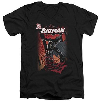 Batman 655 Cover Short Sleeve Adult V Neck T-shirt