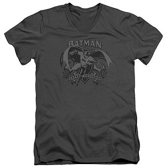 Batman Crusade Short Sleeve Adult V Neck T-shirt