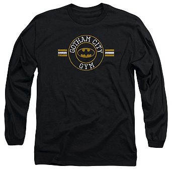 Batman Gotham City Gym Long Sleeve Adult T-shirt