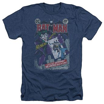Batman 251 Distressed Adult Heather T-shirt