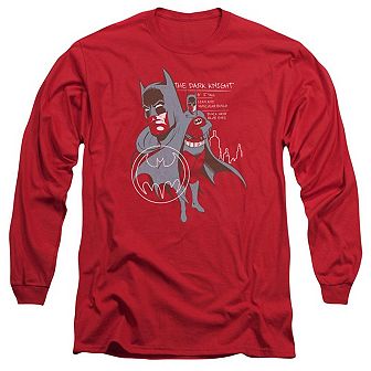 Batman Lean And Muscular Long Sleeve Adult T-shirt