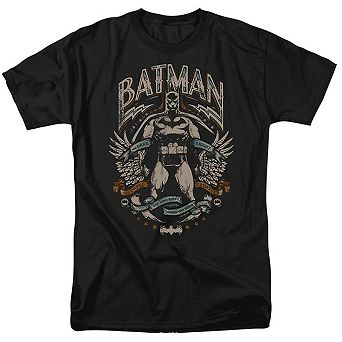 Batman Gotham Hero On Black Short Sleeve Adult T-shirt