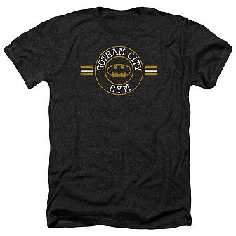 Batman Gotham City Gym Adult Heather T-shirt