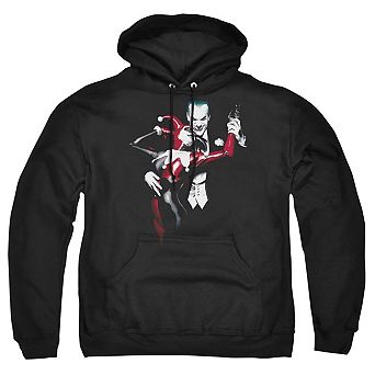 Batman Harley And Joker Adult Pull Over Hoodie