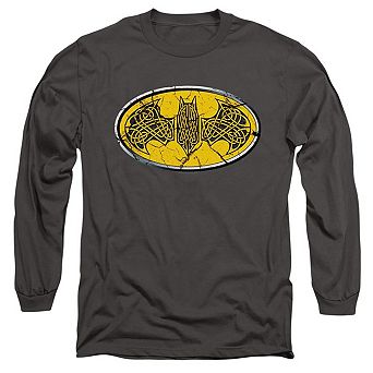 Batman Celtic Shield Long Sleeve Adult T-shirt