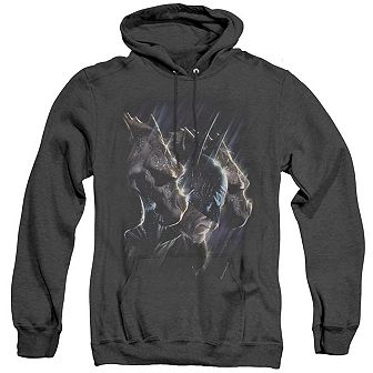 Batman Gargoyles Adult Heather Hoodie