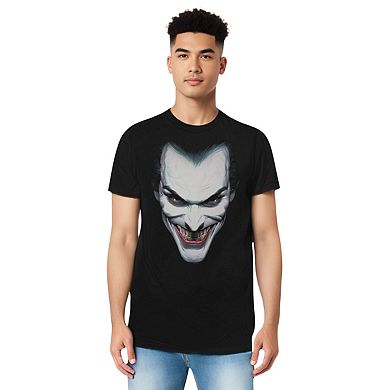 Batman Joker Portrait Short Sleeve Adult T-shirt