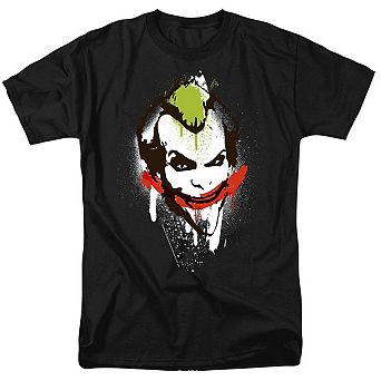 Batman Joker Big Face Short Sleeve Adult T-shirt