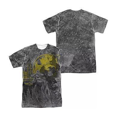 Batman Dark City Short Sleeve Adult 100% Poly Crew T-shirt