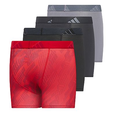 Boys 4-20 Adidas Youth Microfiber Graphic 4-Pack Boxer Brief