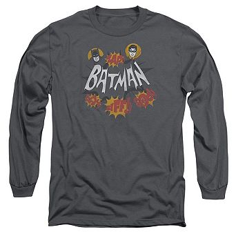 Batman Classic Tv Sound Effects Long Sleeve Adult T-shirt
