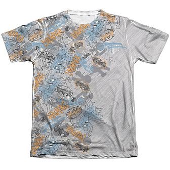 Batman Gotham Knight Sketchy Sleeve T-shirt