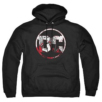 Batman Dc Comics Logo Harley Adult Pull Over Hoodie