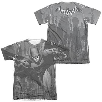 Batman Grey Race Sleeve T-shirt