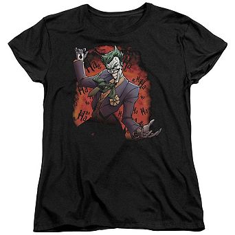 Batman Jokers Ave Short Sleeve Womens T-shirt