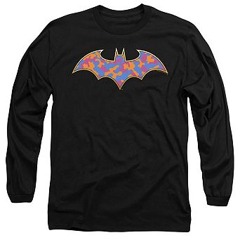 Batman Gold Camo Long Sleeve Adult T-shirt