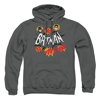 Batman Classic Tv Sound Effects Adult Pull Over Hoodie