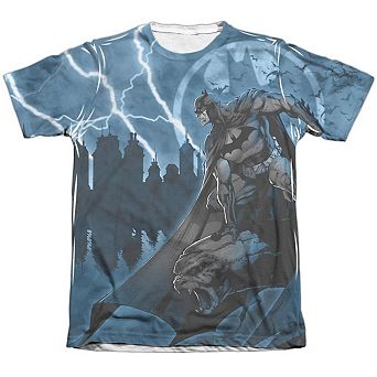 Batman Lightning Strikes Sleeve T-shirt