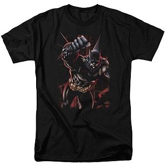 Batman Crimson Knight Short Sleeve Adult T-shirt