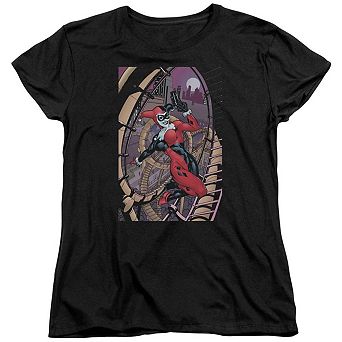 Batman Harley First Short Sleeve Womens T-shirt