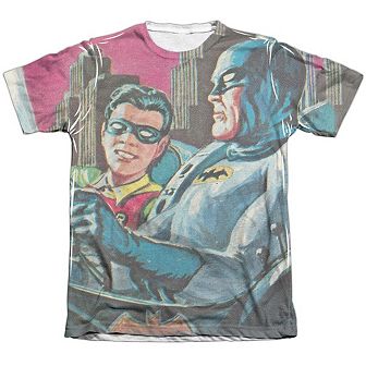 Batman Classic Tv Bat Signal Sleeve T-shirt