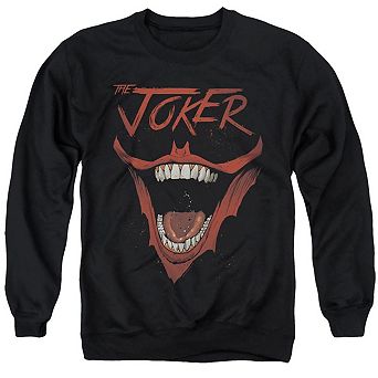 Batman Joker Bat Laugh Adult Crewneck Sweatshirt