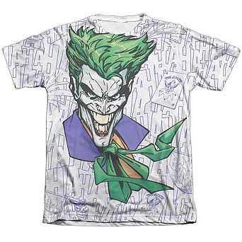 Batman Laugh Clown Laugh Adult 65/35 Poly/cotton Short Sleeve T-shirt