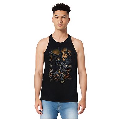 Batman Grapple Fire Adult Tank Top
