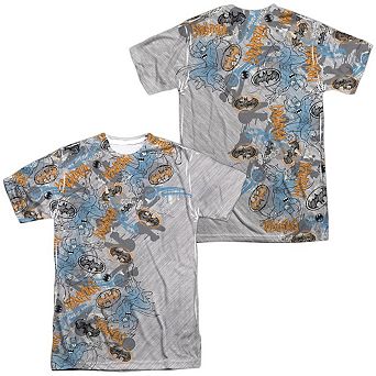 Batman Gotham Knight Sketchy Short Sleeve Adult 100% Poly Crew T-shirt