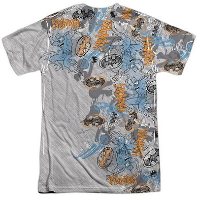 Batman Gotham Knight Sketchy Short Sleeve Adult 100% Poly Crew T-shirt