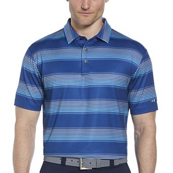 Men's Grand Slam Multi Stripe Printed Short Sleeve Golf Polo
