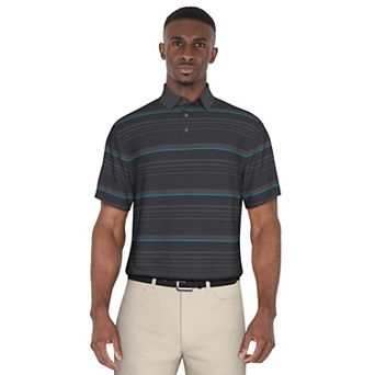 Men's Grand Slam Multi Stripe Printed Short Sleeve Golf Polo