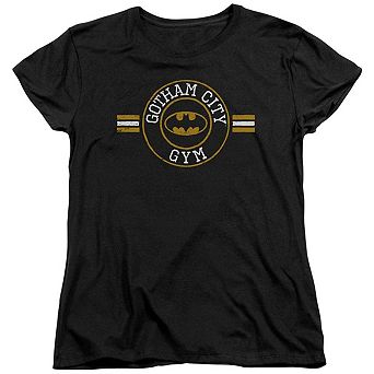 Batman Gotham City Gym Short Sleeve Womens T-shirt