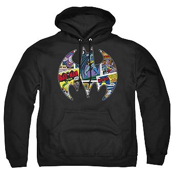 Batman Comic Bat Adult Pull Over Hoodie