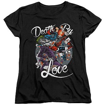 Batman Death By Love Short Sleeve Womens T-shirt