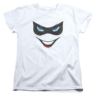 Batman Harley Face Short Sleeve Womens T-shirt