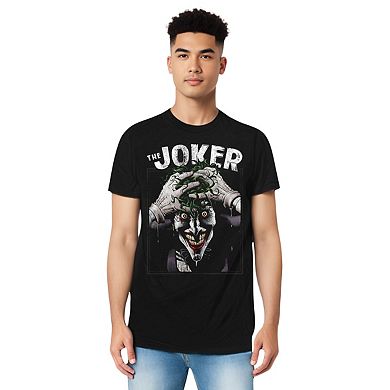 Batman Crazed Joker Short Sleeve Adult T-shirt