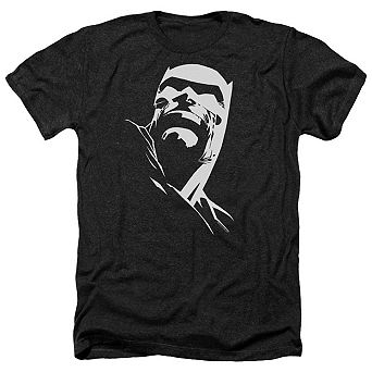 Batman Dkr Head Adult Heather T-shirt