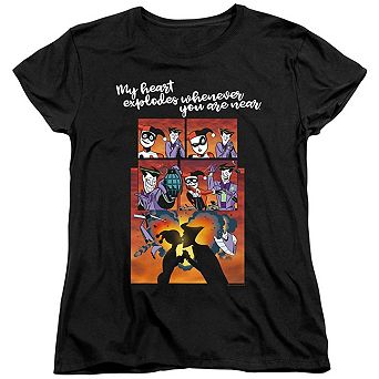 Batman Explode Short Sleeve Women´s T-Shirt